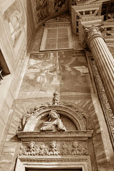 Cattedrale Santa Maria Assunta Esterno Seppia Aosta Valle Aosta Febbraio — Foto Stock