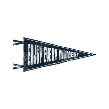 El çizimi motivasyon bayrağı. İlham verici tipografi unsurlarıyla 