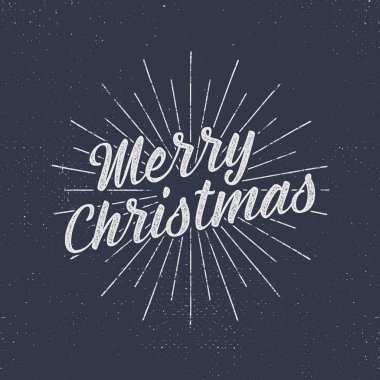 Noel mektupları, dilekler ve klasik etiketler. Mevsimin selamları. Tatil tipografi tasarımı. Vektör metinleri. Güneş patlamaları ve yarım ton dokulu harfler. Vektör tasarımı.