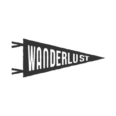 Gezgin şehvet şablonu. Klasik El monokrom tasarımı. Tişörtler, seyahat kupaları ve diğer kimlikler için en iyisi. Hisse vektörü beyaz arkaplanda izole edildi.