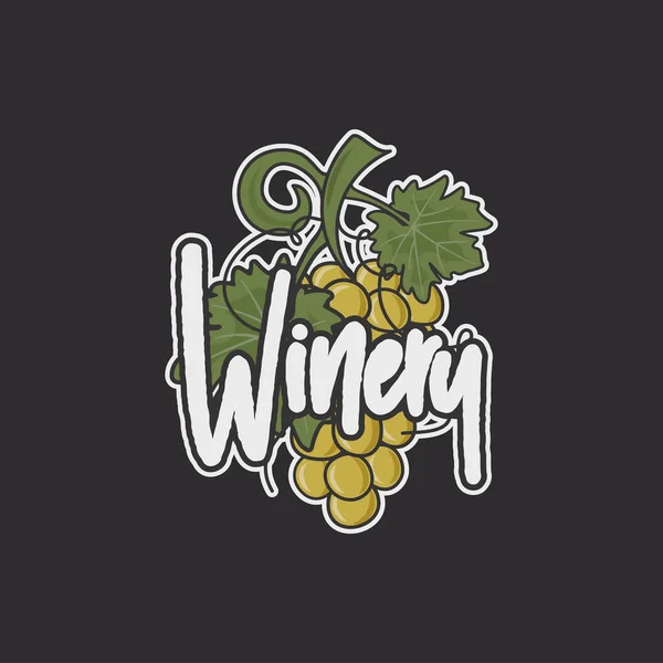 Plantilla Vino Logotipo Bodega Bebida Arte Del Graffiti Alcohólico Símbolo — Vector de stock