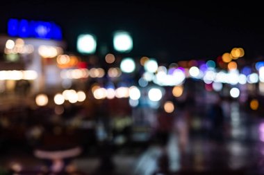 gece şehir hayatı. bokeh