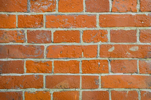 Close Coarse Texture Bright Orange Uneven Exposed Brick Texture Background Stock Picture