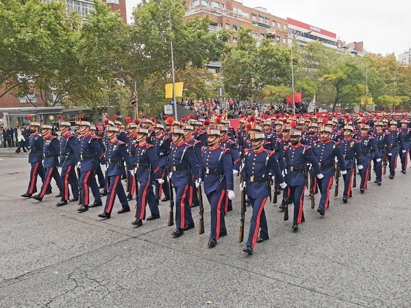 Madrid Spain October 2019 Parade Spanish Royal Guard Day Armed — Stock Photo, Image