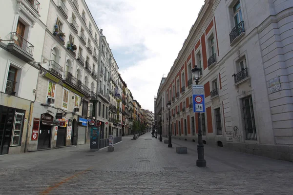Μαδρίτη Ισπανία Μαΐου 2020 Covid Αφήνει Τους Δρόμους Της Μαδρίτης — Φωτογραφία Αρχείου