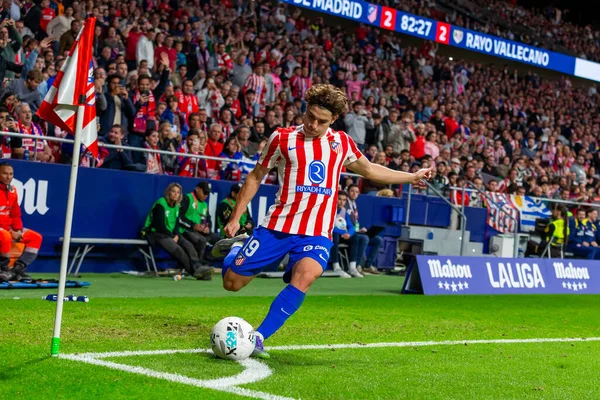 Madrid, İspanya - 24 Eylül 2025: Atletico Madrid ile Rayo Vallecano arasındaki La Liga maçı Madrid 'de oynandı. Atletico Madrid oyuncuları. EA Spor Ligi. Madrid Derbisi.