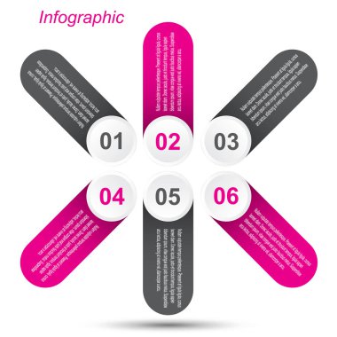 Bilgi-grafik tasarım şablonu.