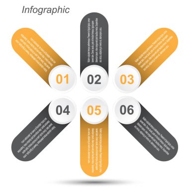 Bilgi-grafik tasarım şablonu.