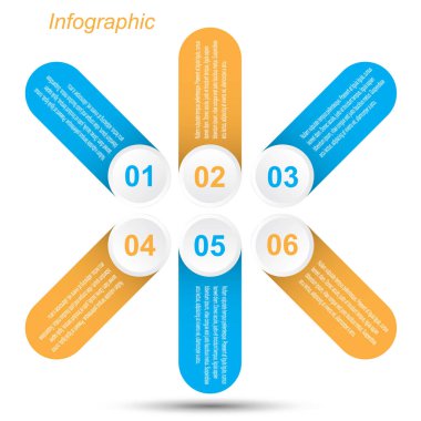 Bilgi-grafik tasarım şablonu.