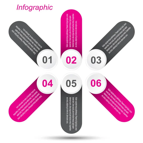 Plantilla Diseño Info Gráfico — Vector de stock