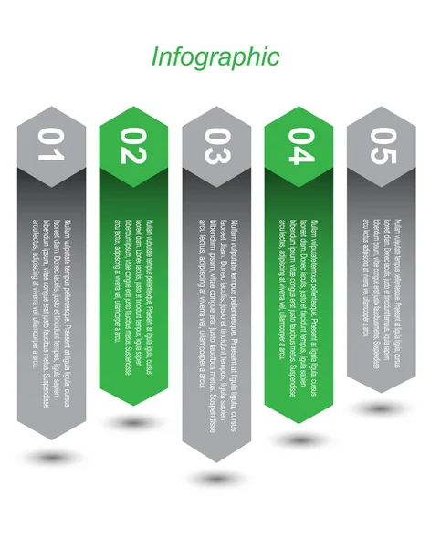 Modello Design Info Grafico — Vettoriale Stock