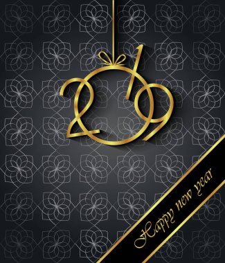 Davetiyeler, Festival afişleri, tebrik kartları için 2019 mutlu yeni yıl arka plan.