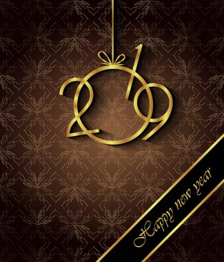 Davetiyeler, Festival afişleri, tebrik kartları için 2019 mutlu yeni yıl arka plan.