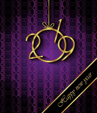 Davetiyeler, Festival afişleri, tebrik kartları için 2019 mutlu yeni yıl arka plan.