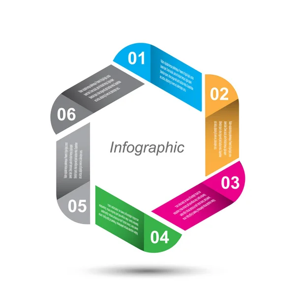 Modèle Conception Infographique — Image vectorielle