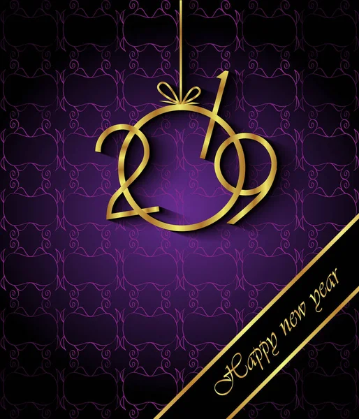 Davetiyeler, Festival afişleri, tebrik kartları için 2019 mutlu yeni yıl arka plan.