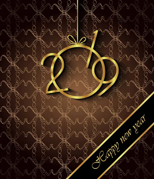 Davetiyeler, Festival afişleri, tebrik kartları için 2019 mutlu yeni yıl arka plan.