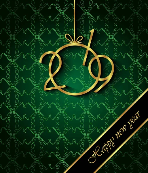 Davetiyeler, Festival afişleri, tebrik kartları için 2019 mutlu yeni yıl arka plan.