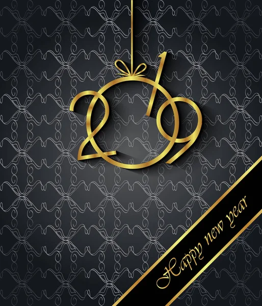 Davetiyeler, Festival afişleri, tebrik kartları için 2019 mutlu yeni yıl arka plan.