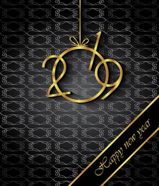 2019 mutlu yeni yıl arka plan.