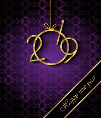 Davetiyeler, Festival afişleri, tebrik kartları için 2019 mutlu yeni yıl arka plan.