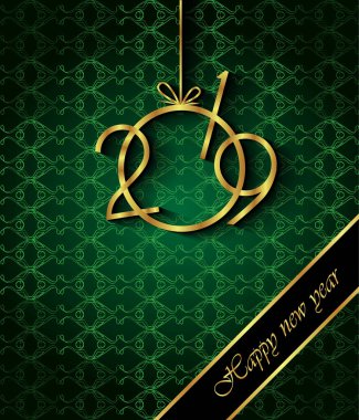 Davetiyeler, Festival afişleri, tebrik kartları için 2019 mutlu yeni yıl arka plan.