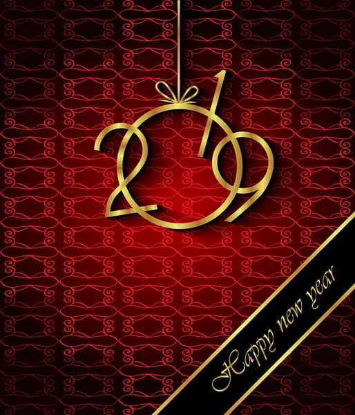 2019 mutlu yeni yıl arka plan.