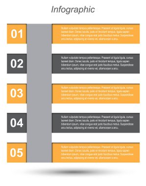 Bilgi grafiği şablon tasarımı.