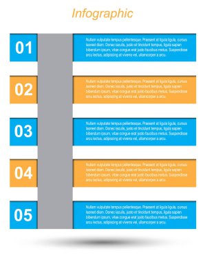 Bilgi grafiği şablon tasarımı.