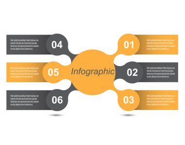 Bilgi-grafik tasarım şablonu.