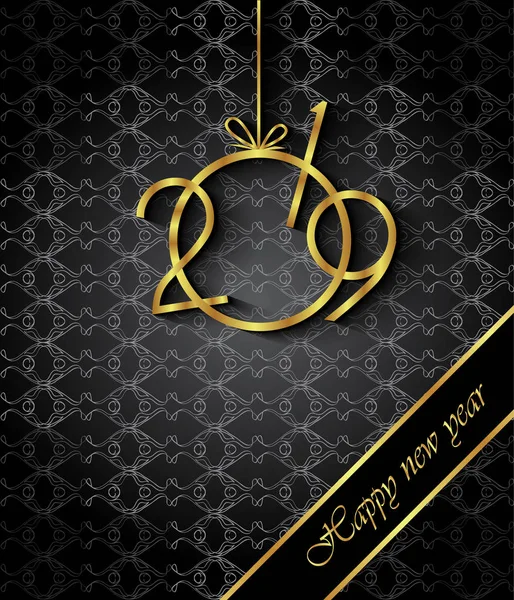 Davetiyeler, Festival afişleri, tebrik kartları için 2019 mutlu yeni yıl arka plan.