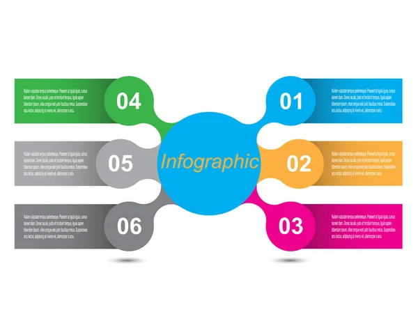 Info Grafische Design Vorlage — Stockvektor