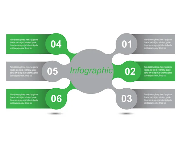 Info Graphic Design Template — Stock Vector