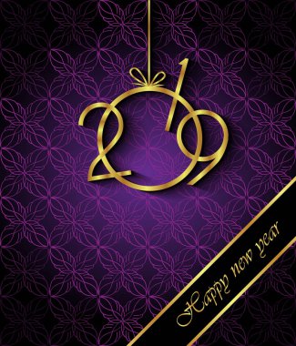 Davetiyeler, Festival afişleri, tebrik kartları için 2019 mutlu yeni yıl arka plan.