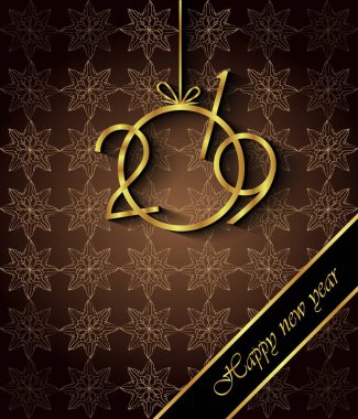 2019 mutlu yeni yıl arka plan.