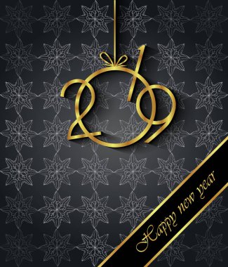 2019 mutlu yeni yıl arka plan.