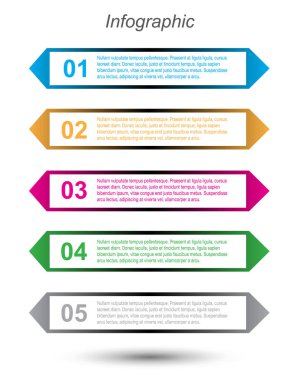 Bilgi grafiği şablon tasarımı.