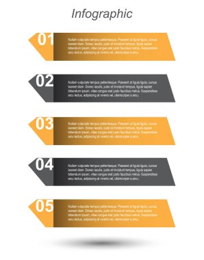 Bilgi grafiği şablon tasarımı.