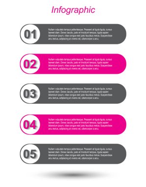 Bilgi grafiği şablon tasarımı.