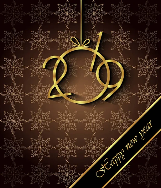 2019 mutlu yeni yıl arka plan.