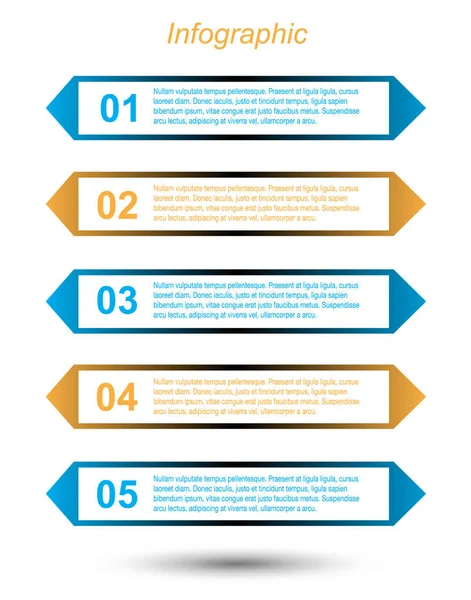 Conception Gabarits Infographiques — Image vectorielle