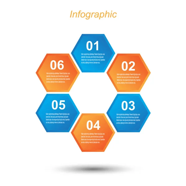Информационно Графический Шаблон — стоковый вектор