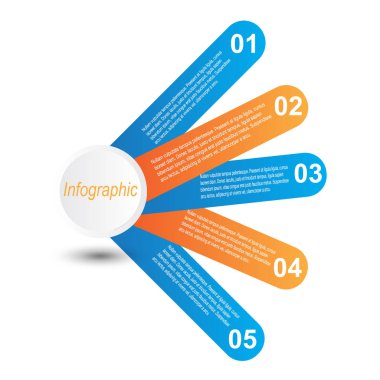 Bilgi-grafik tasarım şablonu. 