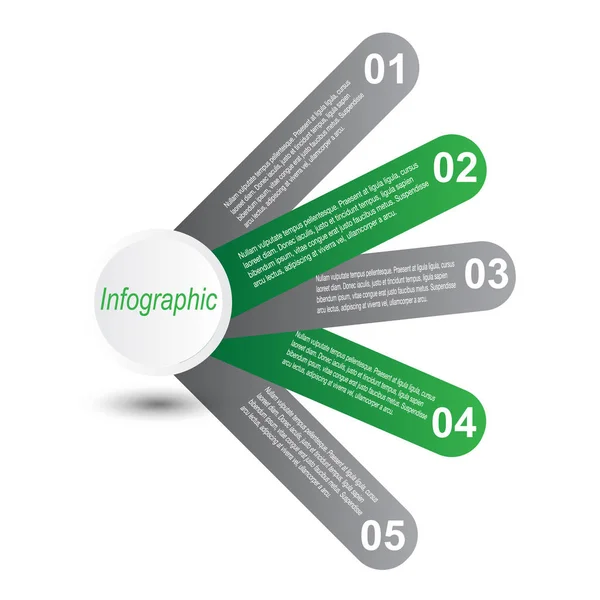 Info Graphic Design Template — Stock Vector