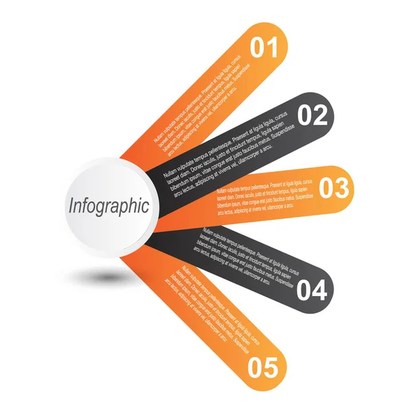 Info Graphic Design Template — Stock Vector