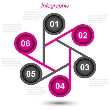 Bilgi-grafik tasarım şablonu.