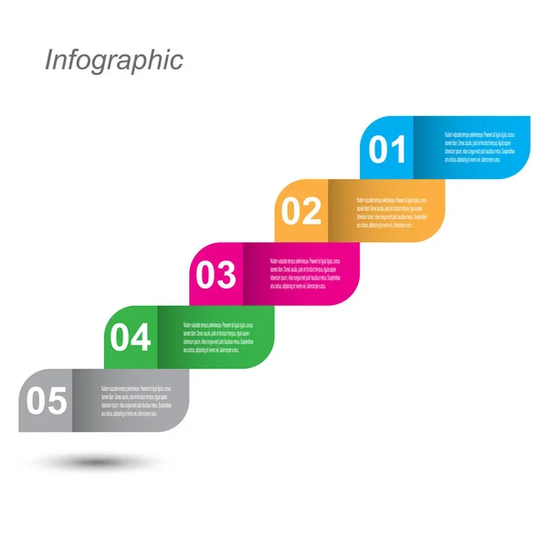 Информационно Графический Шаблон — стоковый вектор