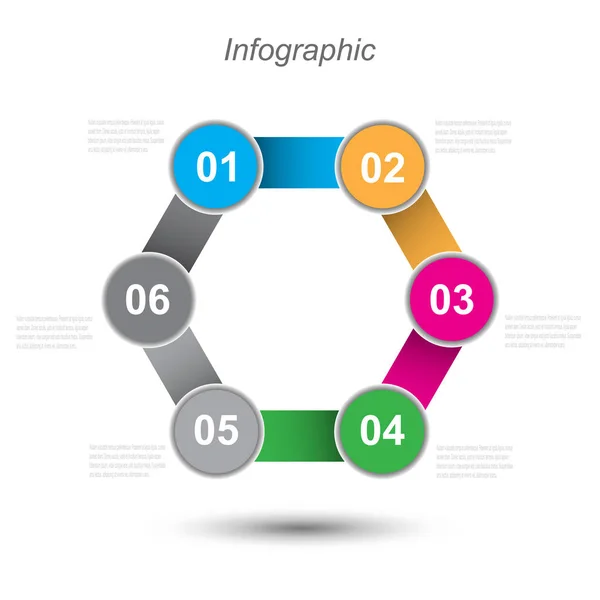 Modèle Conception Infographique — Image vectorielle