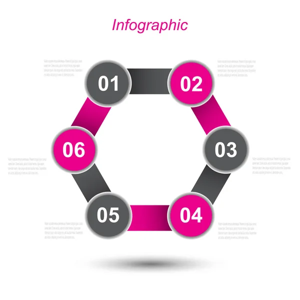 Info Graphic Design Template — Stock Vector