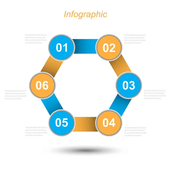 Modèle Conception Infographique — Image vectorielle